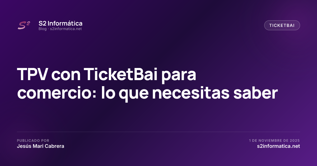 TPV con TicketBai para comercio: lo que necesitas saber